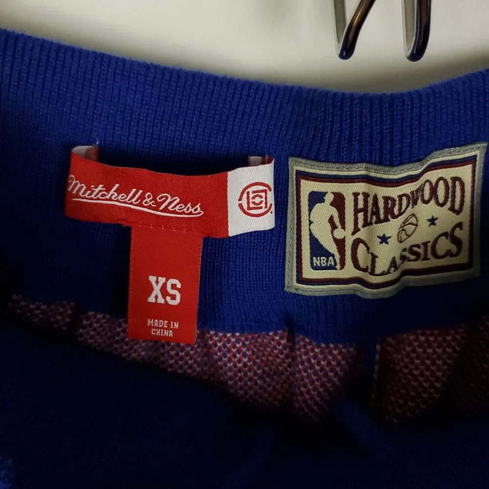 Philadelphia 76ers‎ CLOT Mitchell & Ness NBA XS XSmall Knit Shorts Blue New
